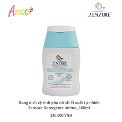 DUNG DỊCH VỆ SINH PHỤ NỮ CHIẾT XUẤT 100% THIÊN NHIÊN SENSURE' CỦA Ý(HÀNG CHÍNH HÃNG) DUNG DỊCH VỆ SINH PHỤ NỮ CHIẾT XUẤT 100% THIÊN NHIÊN SENSURE' CỦA Ý(HÀNG CHÍNH HÃNG)