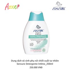 DUNG DỊCH VỆ SINH PHỤ NỮ CHIẾT XUẤT 100% THIÊN NHIÊN SENSURE' CỦA Ý(HÀNG CHÍNH HÃNG)200ml DUNG DỊCH VỆ SINH PHỤ NỮ CHIẾT XUẤT 100% THIÊN NHIÊN SENSURE' CỦA Ý(HÀNG CHÍNH HÃNG)200ml