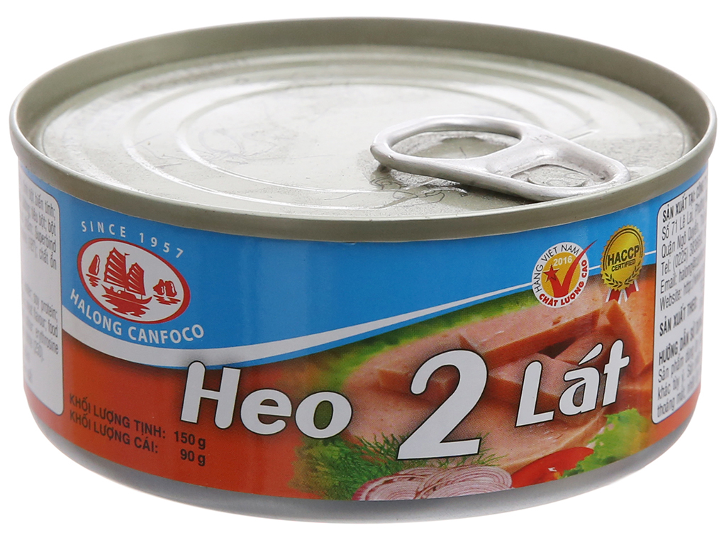 Hình ảnh Thịt heo 2 lát Hạ Long 150gr - HSD 2024