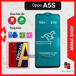 Kính Cường Lực Oppo A5S - Siêu Mượt-Full màn cao cấp- Cảm ứng siêu nhạy-Không bám vân tay - Bảo hành 1 đổi 1