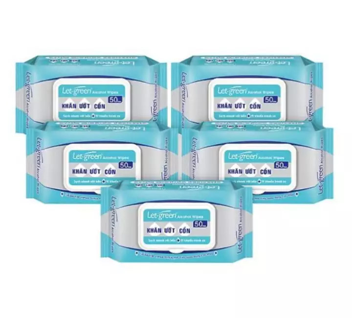 Khăn Ướt Cồn Let-Green 50 Miếng