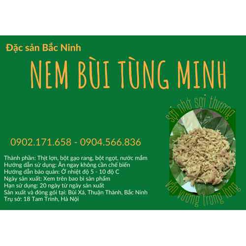 Đặc sản Nem Bùi Bắc Ninh (Tùng Minh)