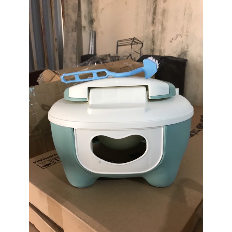 BÔ GHẾ VỆ SINH HỈNH CHIM CÁNH CỤT CHO BÉ TẬP ĐI VỆ SINH