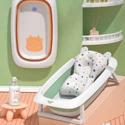 Chậu Tắm  Cho Bé - Gấp Gọn Chống Trượt Có Nút Thoát Nước Siêu Gọn Nhẹ [ĐƯỢC KIỂM HÀNG] 48287187