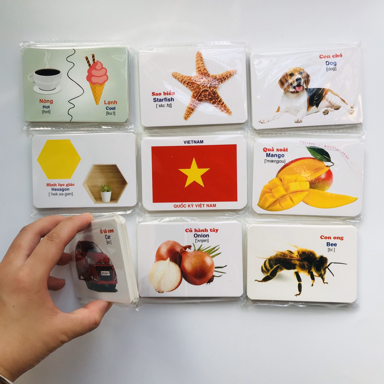 Hình ảnh Bộ thẻ học thông minh 16 chủ đề 416 thẻ ND103