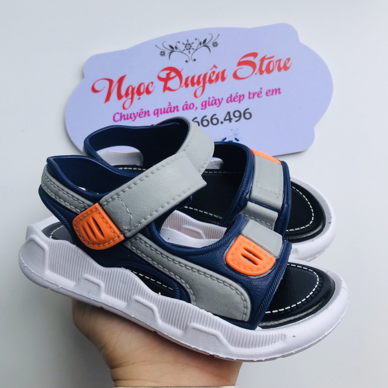 Hình ảnh Dép Sandal Hè 2021 Cho Bé Trai Bé Gái 3 Màu Form Rộng