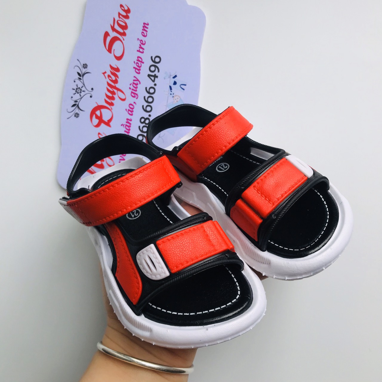 Hình ảnh Dép Sandal Hè 2021 Cho Bé Trai Bé Gái 3 Màu Form Rộng