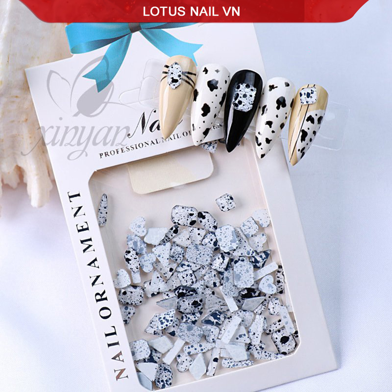 Đá khối hình chân bằng trang trí móng (túi)