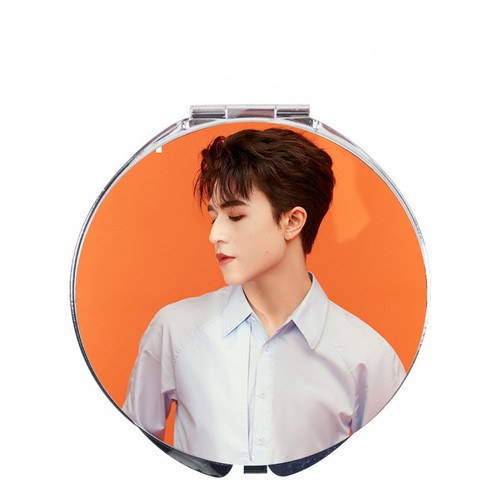 Gương tròn IN HÌNH Patrick INTO1 Sáng tạo doanh bỏ túi cầm tay 2 mặt dễ thương tiện lợi quà tặng độc đáo