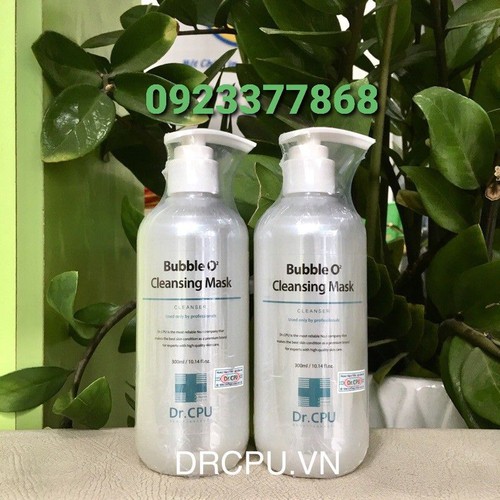 Mặt nạ Oxy tẩy tế bào chết sủi bọt Bubble O2 Cleansing Mask 300ml Dr CPU chính hãng Hàn Quốc