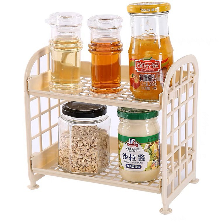 Kệ Nhựa Mini 2 Tầng Đựng Đồ Trang Trí