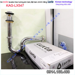 Xả lavabo Luxta KAG-LX546, bộ xả lavabo lật chậu lavabo sứ thoát nhanh sử dụng tốt