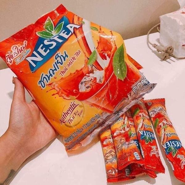 Hình ảnh 13 Gói - Trà Sữa Nestea Thái Đỏ - Không Bao Gồm Topping - 429 Gram / 1 Túi - Nhập Khẩu: Thái Lan - Date: tháng 8/2022