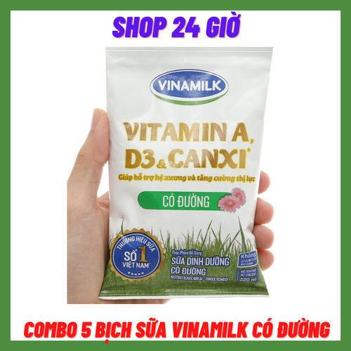 COMBO 5 Bịch Sữa VINAMILK Socola