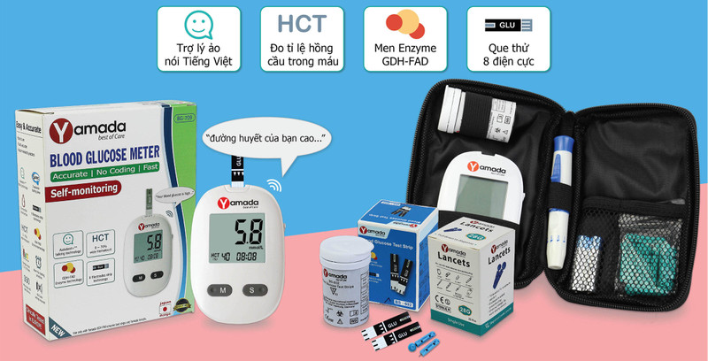Máy đo đường huyết Yamada Máy đo đường huyết Yamada