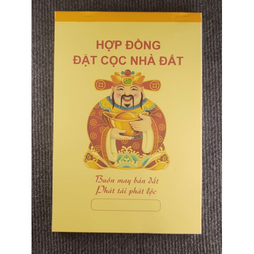 Sổ đặt cọc nhà đất Thần Tài (loại cao cấp)