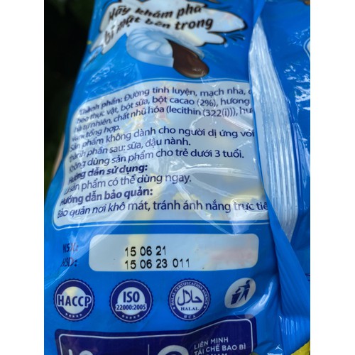 Kẹo hương bạc hà nhân socola Dynamite Big Bang gói 330g. Date 06.2023