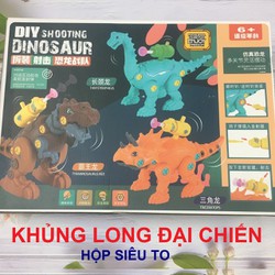 Đồ chơi khủng long bạo chúa tê giác ăn cỏ siêu thú đại chiến cỡ to cho bé lắp ráp với 3 mũi tên nhựa AB an toàn Đồ chơi khủng long bạo chúa tê giác ăn cỏ siêu thú đại chiến cỡ to cho bé lắp ráp với 3 mũi tên nhựa AB an toàn