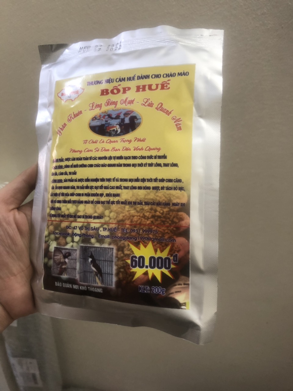 Cám Chào Mào Dinh Dưỡng Cao Cấp Bốp Huế - Cám Thi Đấu 2 Trong 1 - Đắng Cấp Trên Mọi Đấu Trường