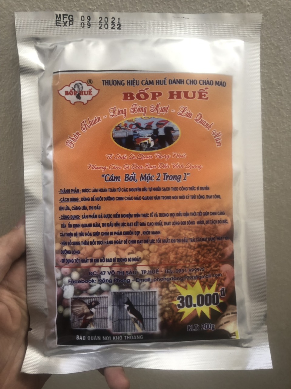 Cám Chào Mào Dinh Dưỡng Cao Cấp Bốp Huế - Cám Thi Đấu 2 Trong 1 - Đắng Cấp Trên Mọi Đấu Trường