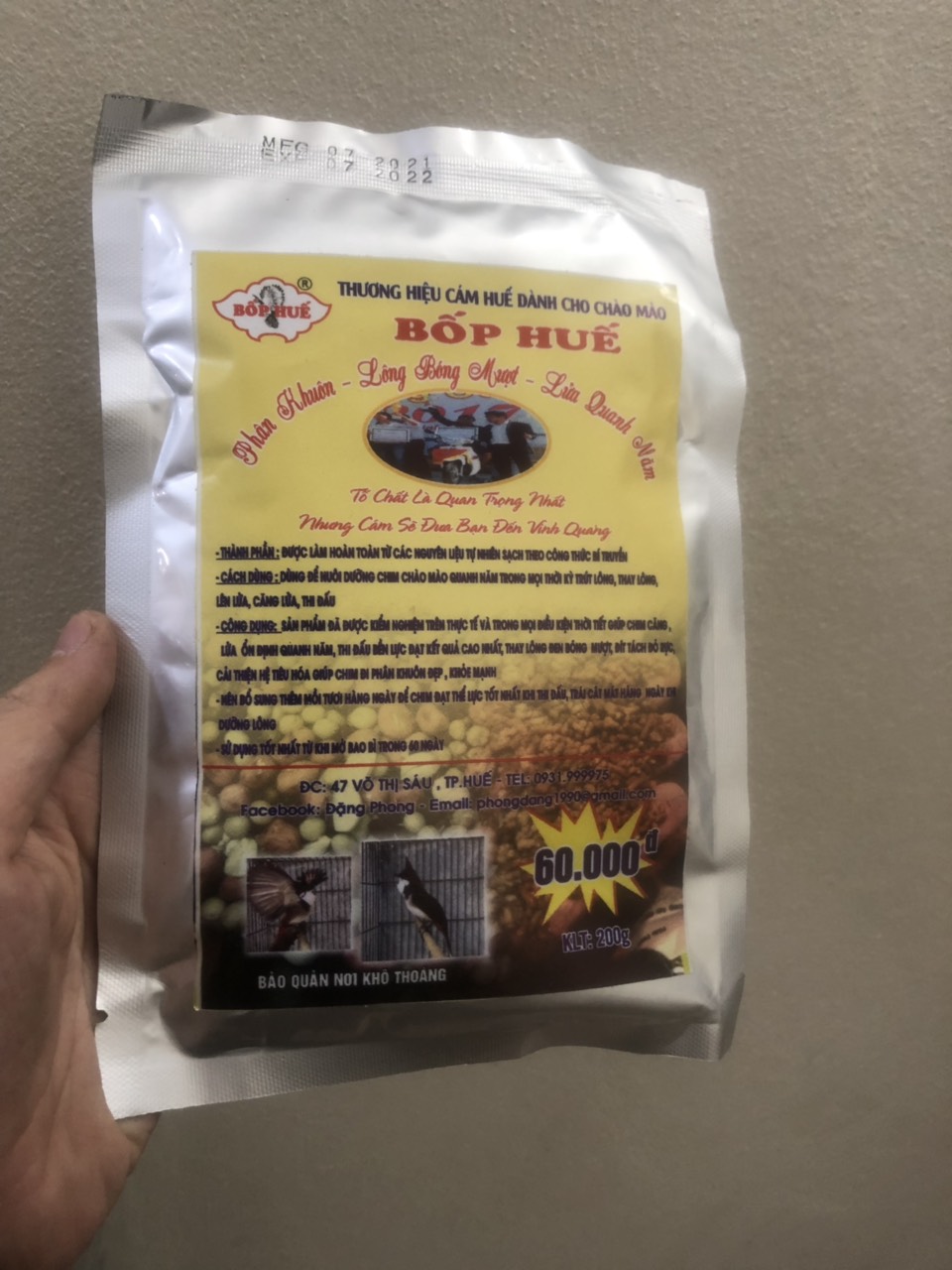 Cám Chào Mào Dinh Dưỡng Cao Cấp Bốp Huế - Cám Thi Đấu 2 Trong 1 - Đắng Cấp Trên Mọi Đấu Trường