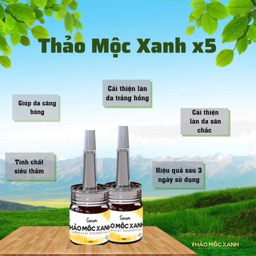 Thảo Mộc Xanh X5 - Da căn bóng