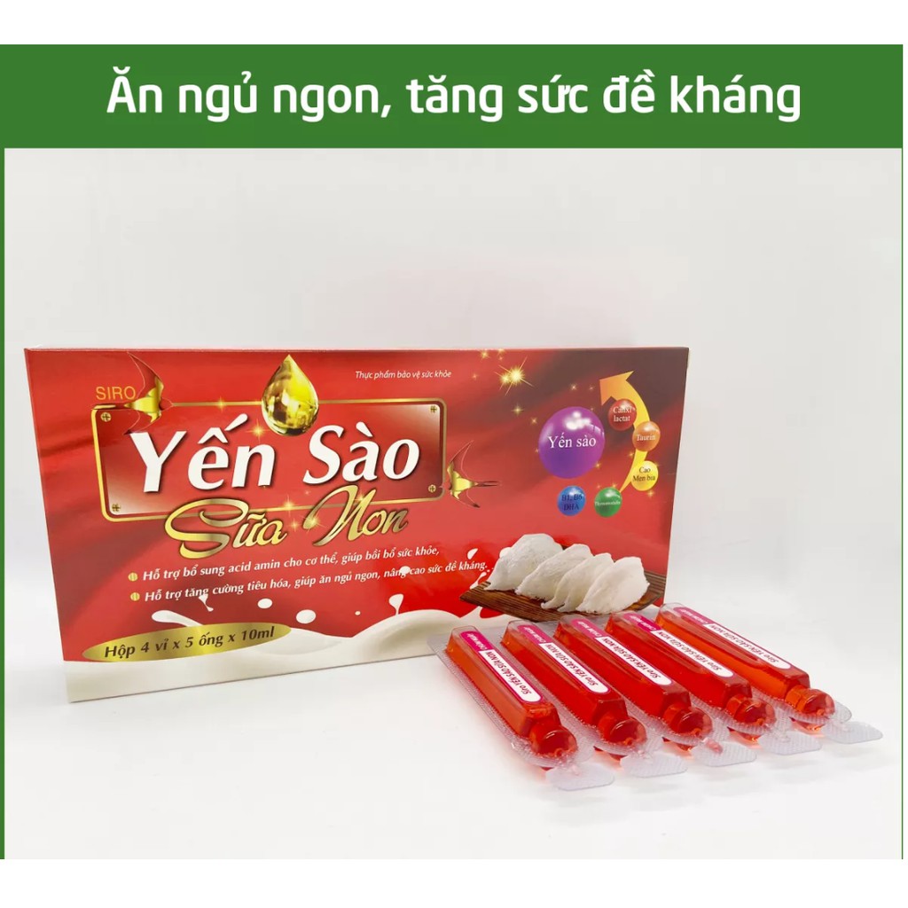 Trẻ em sử dụng yến sào