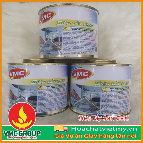 SIÊU TẨY SƠN VMC CHAI 1 LÍT ĐÁNH BAY MỌI LOẠI SƠN VÀ KHÔNG ẢNH HƯỞNG TỚI VẬT LIỆU