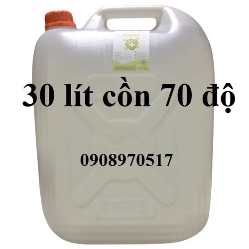 Cồn y tế 70 độ Can 30 lít dùng sát khuẩn, rửa tay (hàng cty)