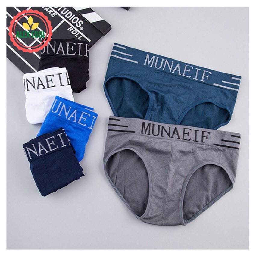 Hình ảnh Quần Lót Nam Tam Giác Munafie - Quần Sịp Nam Co Giãn 4 Chiều - Mỗi Chiếc 1 Túi Zip Sang trọng