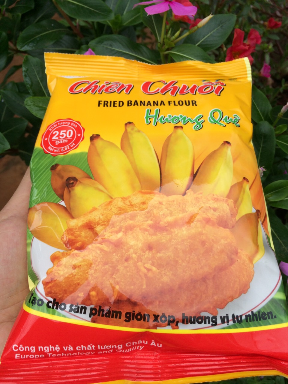 Bột chiên chuối Hương Quê-Vinamix 250gr. Date 10.2022