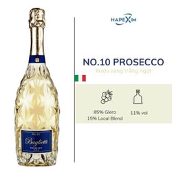 Rượu vang trắng Italy No.10 Prosecco D.O.C 750ml
