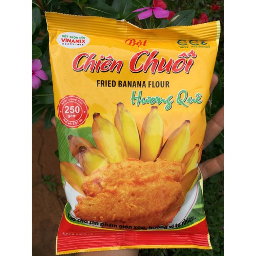 Bột chiên chuối Hương Quê-Vinamix 250gr. Date 10.2022
