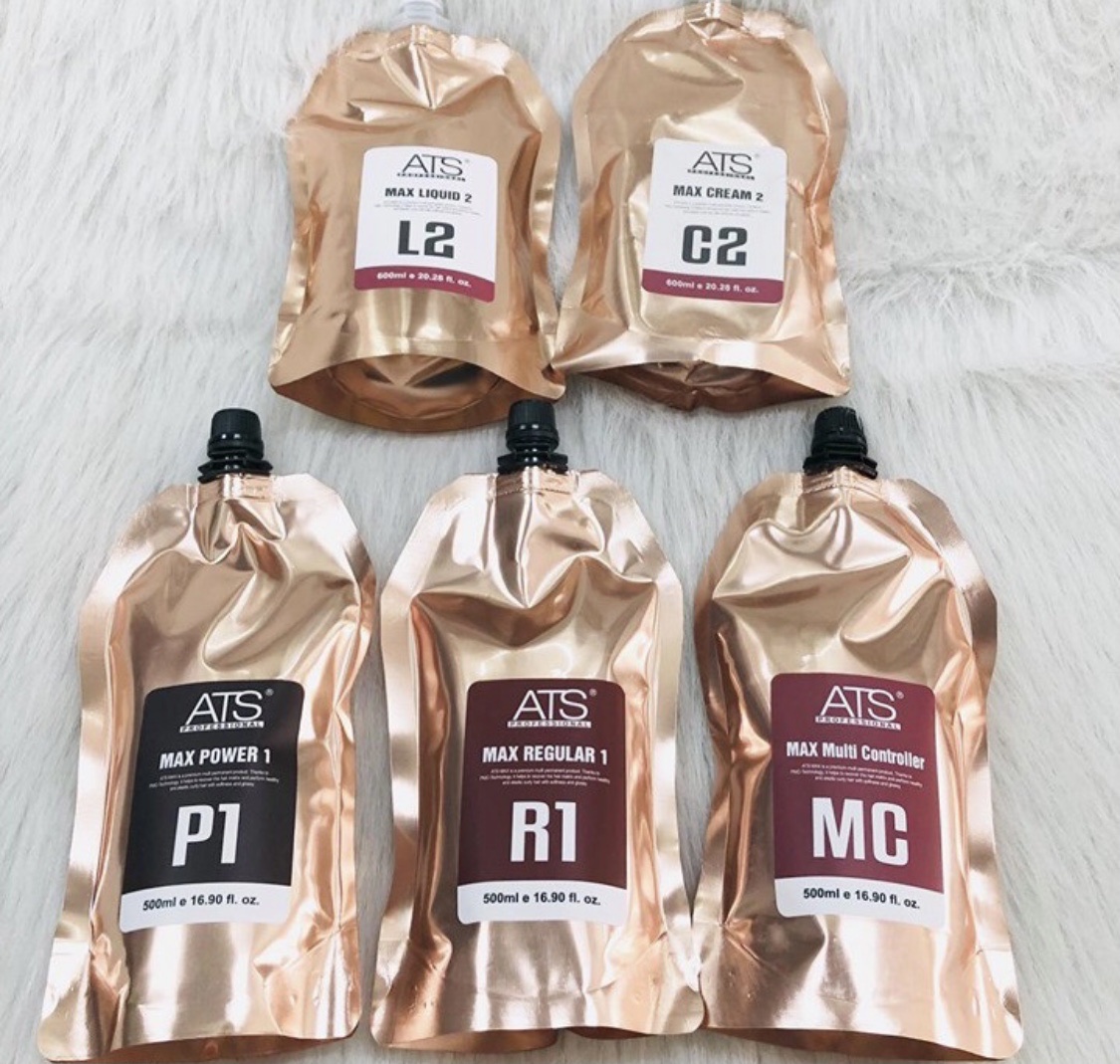 Dung dịch uốn nóng cao cấp MC dành cho tóc nát ATS MAX 500ML