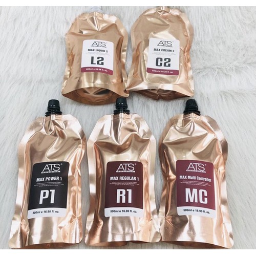 Dung dịch uốn nóng cao cấp MC dành cho tóc nát ATS MAX 500ML