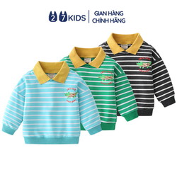 Áo thun nỉ bé trai dài tay 27Kid WELLKIDS áo cổ bẻ da cá đi học nam cho trẻ từ 2-8 tuổi BLSS7 Áo thun nỉ bé trai dài tay 27Kid WELLKIDS áo cổ bẻ da cá đi học nam cho trẻ từ 2-8 tuổi BLSS7