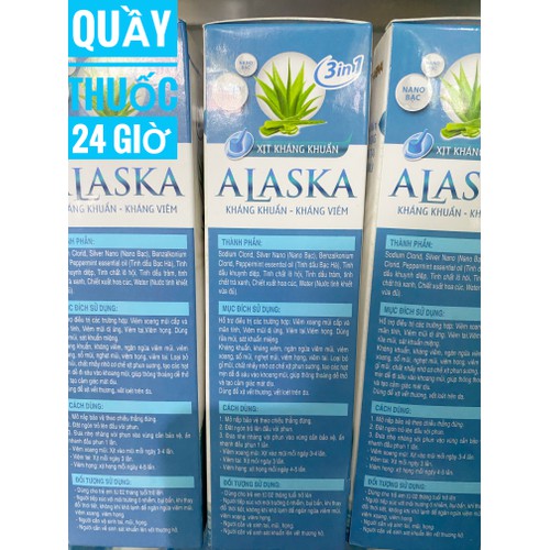 Xịt rửa mũi kháng khuẩn Alaska 70ml