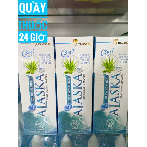 Xịt rửa mũi kháng khuẩn Alaska 70ml