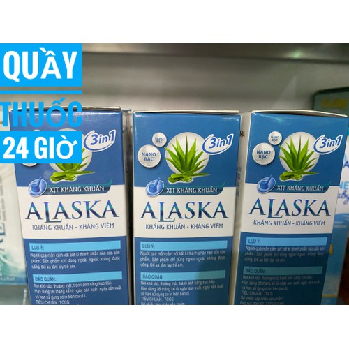 Xịt rửa mũi kháng khuẩn Alaska 70ml