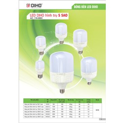 Bóng đèn led bulb trụ nhôm đúc