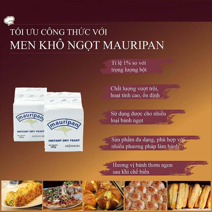 Hình ảnh Men ngọt mauri 500g