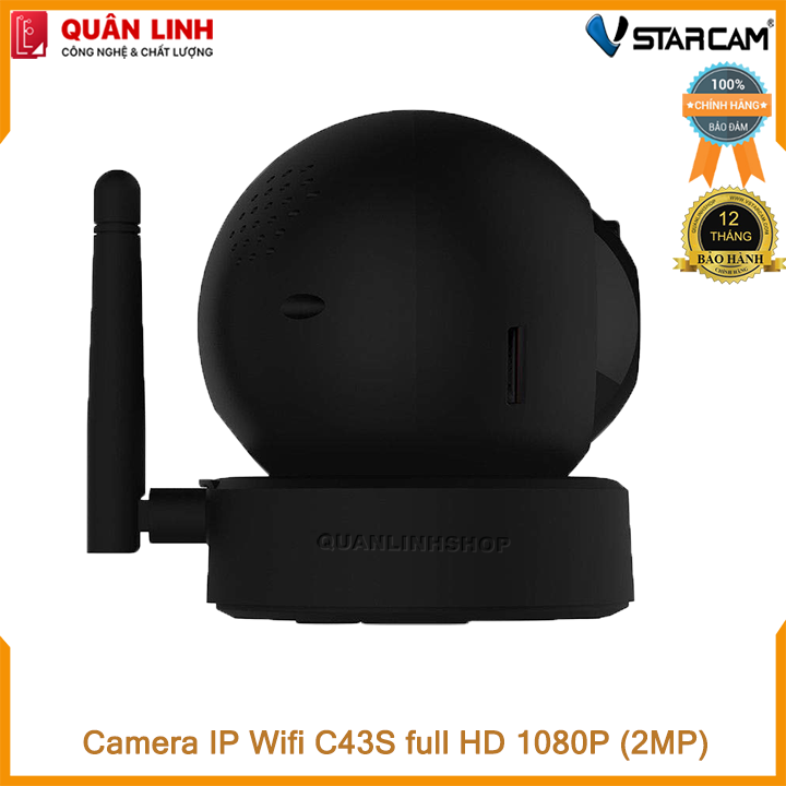 Hình ảnh Camera giám sát IP wifi hồng ngoại ban đêm Vstarcam C43S Full HD 1080P 2MP kèm thẻ 64GB