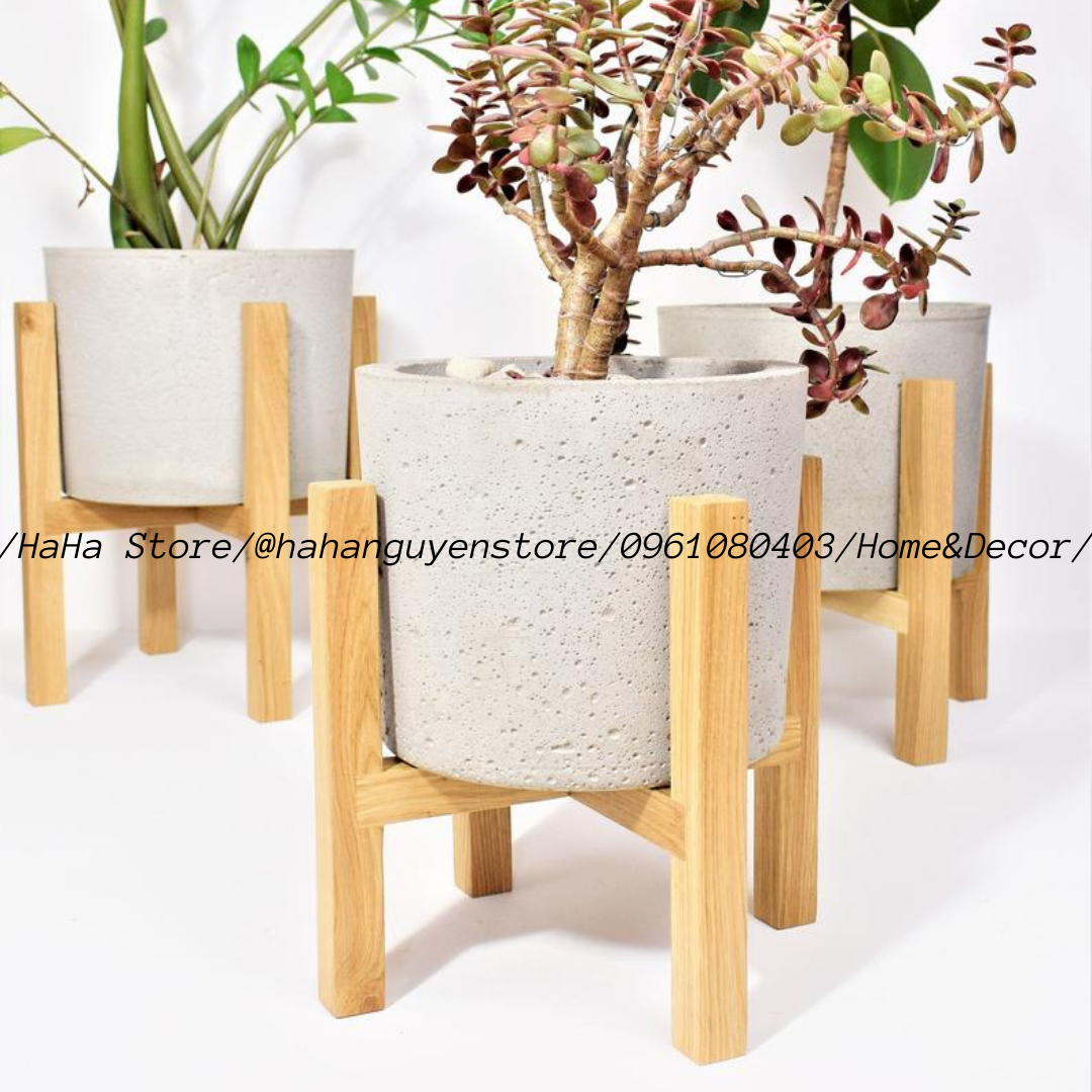 Chân Gỗ Đặt Chậu cây - Đôn/Kệ Gỗ Để Chậu Hoa CCG01