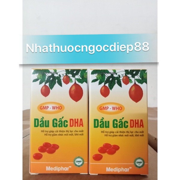 Viên dầu gấc DHA 400 chiết xuất từ tinh dầu gấc giúp sáng mắt đẹp da