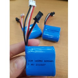 Pin dung lượng 7.4v 600mah chân SM dùng cho tàu xe điều khiển như Huanqi HQ961 962 UDI902 UD002 R /C