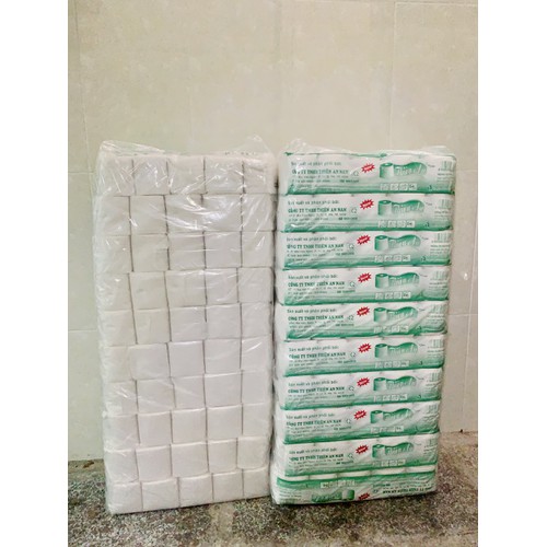 Giấy giá rẻ không lỏi Thien An 10 cuộn/ 1 lốc dai sạch