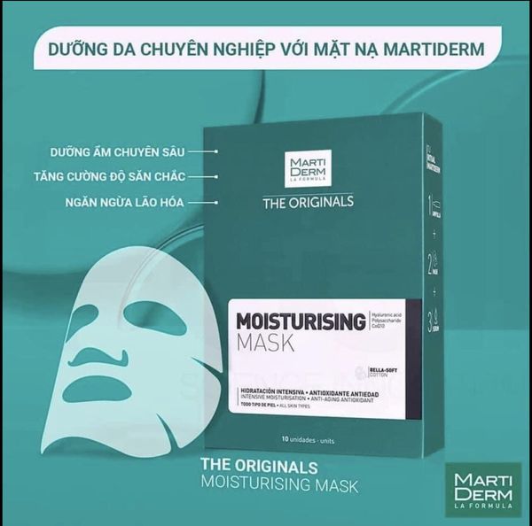 Hình ảnh Mặt nạ phục hồi, siêu dưỡng ẩm MartiDerm The Originals Moisturising Mask (combo 5 miếng)