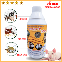Siêu Tăng Tốc Vỗ Béo: Chống Cắn Mỗ, Mọc Lông Nhanh, Đẹp Mã, Chắc Thịt Nặng Cân GÀ VỊT HEO - Chai 1 LíT