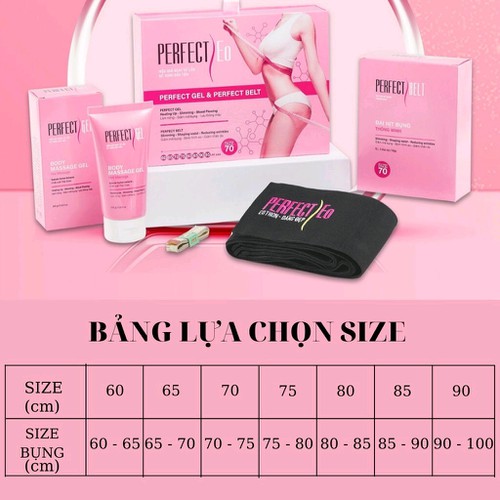 COMBO ĐAI NỊT BỤNG VÀ GEL TAN MỠ PERFECT EO(kèm quà tặng ngẫu nhiên từ 100k tới 200k)