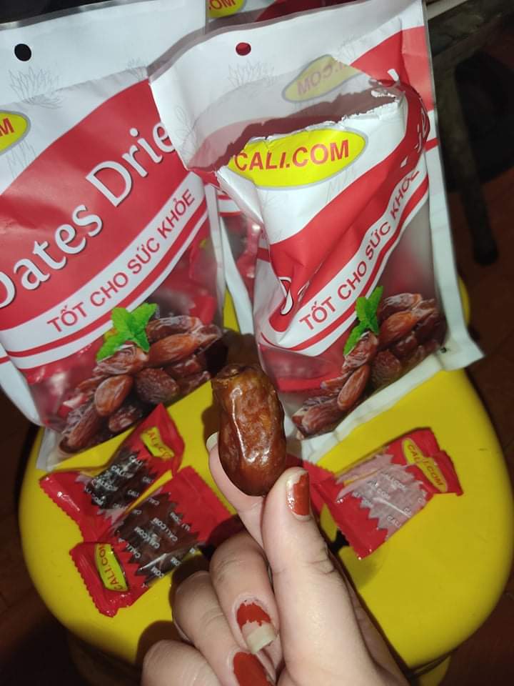 Hình ảnh Chà Là Sấy Khô - 150 gram / 1 Gói - Date : 01/10/2022 - Từng Trái Được Bọc Riêng 1 Túi